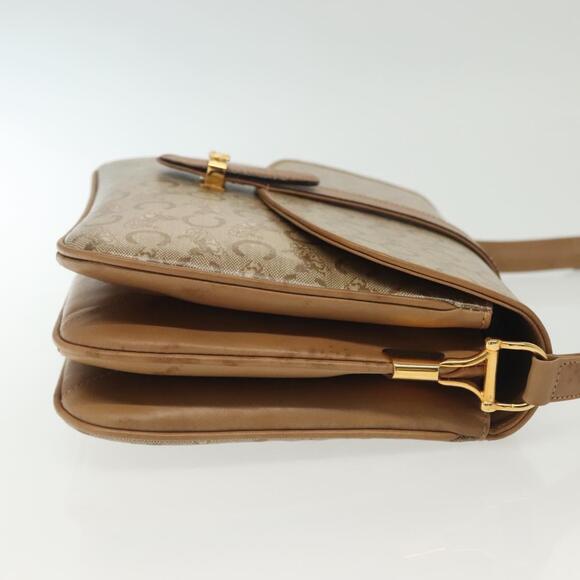 CELINE Macadam Canvas Shoulder Bag Pvc Beige Gold - Picture 4 of 13